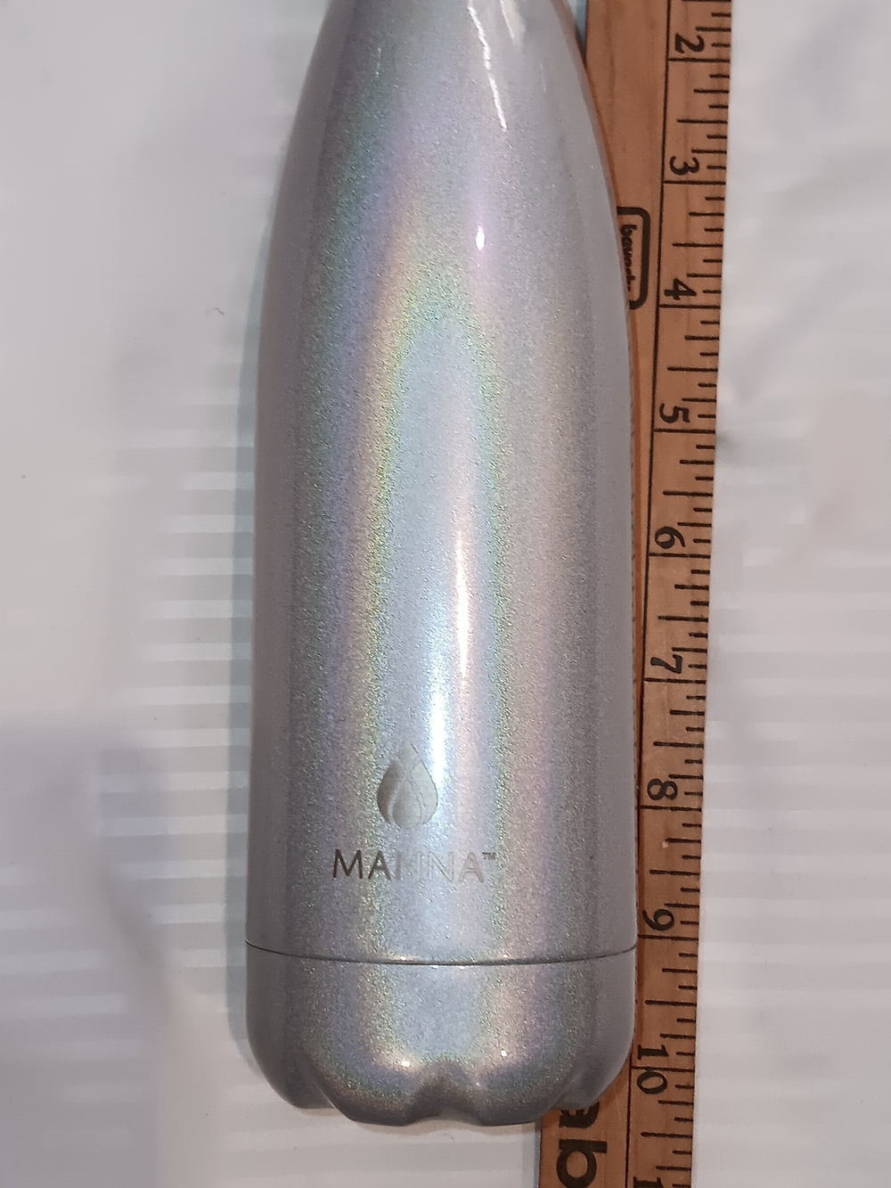 MANNA Silver Water Bottle - Insulated Stainless Steel  1 LTR.